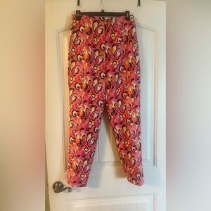 Zara Pink and Orange high waist pant size M or sizing 6-8.